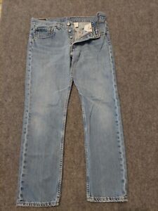Vtg Levis Jeans Mens 31x30 Blue 502 Super low Button Fly Straight Denim  y2k
