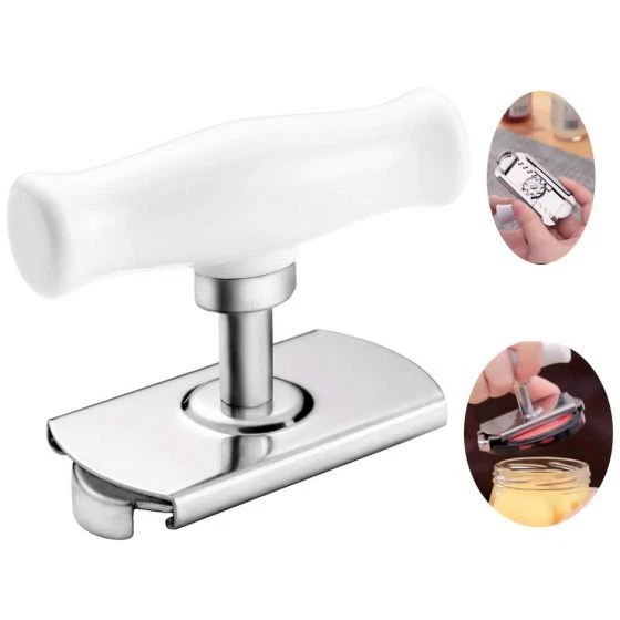 Can Opener Adjustable Jar Lid Bottle Remover Stainless Steel Twist Off Grip Tool - Image 1 of 1