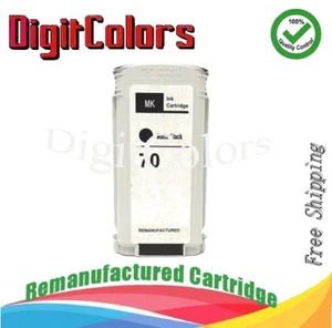DC Rebuilt HP 70 Matt Schwarz Tintenpatrone C9448A HP Designjet 2100 5200 - Bild 1 von 2
