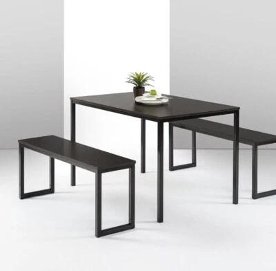 Zinus Louis Modern Studio Collection Soho Dining Table with Two Espresso  - Image 1 of 3