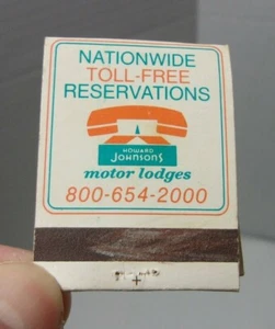 Vintage Howard Johnson's Motor Lodge Motel Advertising Matchbook Cover - Picture 1 of 3
