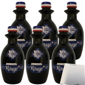 Medinet Rouge Rotwein halbtrocken rot vollmundig fruchtig 12%vol. 6x0,25 Liter