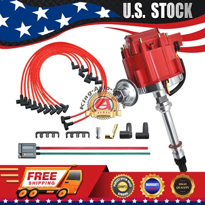 GM08Distributor &Wire &Pigtail for Chevrolet w/65K V 9000RPM350 454 SBC BBC HEI - Image 1 of 4