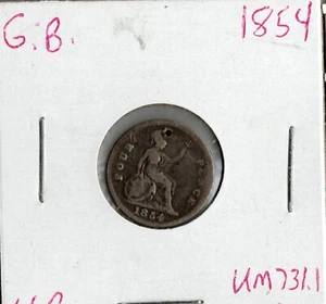 Coin Great Britain 4 Pence 1854 KM731.1, silver, Victoria - Picture 1 of 4