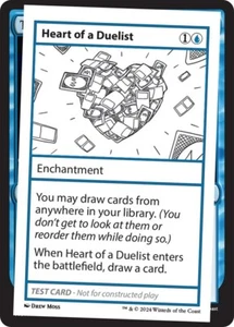 Heart of a Duelist TEST CARD Mystery Booster 2 Magic the Gathering MB2 MTG NM - Picture 1 of 1