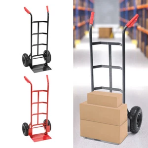 SACK TRUCK HEAVY DUTY 200KG LOAD PUNCTURE PROOF INDUSTRIAL HAND WHEEL TROLLEY - Picture 1 of 16