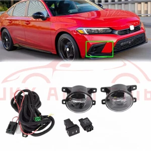 For Honda Civic 2022-2023 e LED Fog Lights Driving Lamps Switch Wiring Harness - Picture 1 of 8
