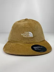 The North Face brown corduroy cap hat adjustable one size fits most shallow fit - Picture 1 of 14