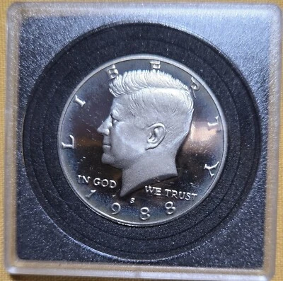 1988 S Kennedy Half Dollar Choice Proof 50c US Coin Collectible - Image 1 of 2