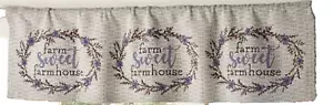 Finestra Arazzo Valance (54""x15"") FATTORIA DOLCE FATTORIA, LK - Foto 1 di 6