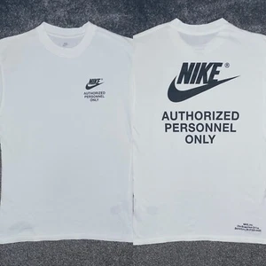 Nike “ Authorized Personnel Only ” T-Shirt In White, Men's Size Small Very RARE - Picture 1 of 13