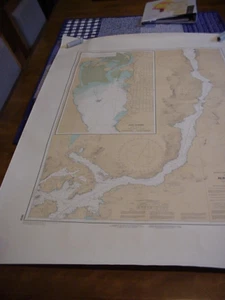 BRITISH COLUMBIA COLOMBION BRITANNIQUE VANCOUVER ISLAND ALBERNI INLET 33X46 MAP - Picture 1 of 9