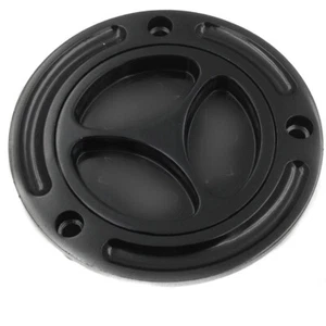 Black Keyless Gas Cap Twist Off Aluminum Racing Fuel Tank Cap For Yamaha YZF R6 - Foto 1 di 5