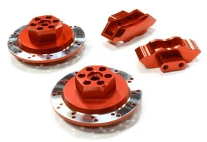 Realistische Legierung bearbeitete Hinterradbremse Sechskantnabe Set für HPI 1/10 Scale E10 On-Road - Bild 1 von 1