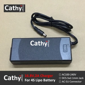 Cargador inteligente de batería de iones de litio EU 16,8V 2A con enchufe de CC de 5,5*2,1 mm - Imagen 1 de 3