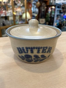 Pfaltzgraff Steinzeug Butterdose #065 Salzglasur Topf USA Keramik Volkskunst - Bild 1 von 4