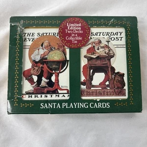 Norman Rockwell Saturday Evening Post Limited Santa Playing Cards 1996 SEALED - Picture 1 of 4