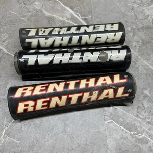 Lot of 3 Renthal Handlebar Pads – Black/Red – Motocross MX ATV Dirt Bike - Picture 1 of 1