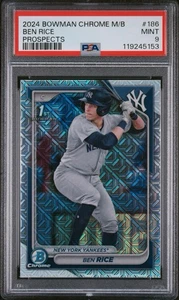 2024 Bowman Chrome Prospects Ben Rice #BCP-186 Mojo Refractor (RC) | PSA 9 🔥 - Picture 1 of 2