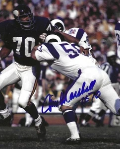 Signed 8x10 JIM MARSHALL Minnesota Vikings Autographed photo - w/COA - Picture 1 of 1