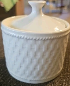 Weidengeflecht von Oneida ZUCKERDOSE mit Deckel 3" - Bild 1 von 6