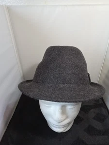 Crown by Christys Schwabing Trilby Wollmütze anthrazit grau XL 61cm (US 75/8) Neu mit Etikett - Bild 1 von 10