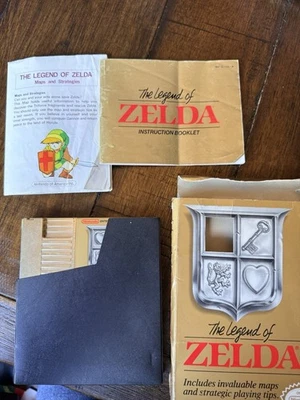 1987 LEGEND OF ZELDA WORKs VINTAGE NINTENDO NES  Warn Box/inserts Read!! - Image 1 of 4