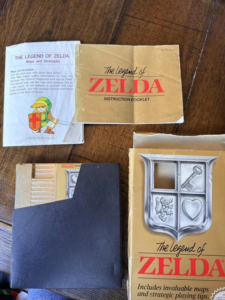 1987 LEGEND OF ZELDA WORKs VINTAGE NINTENDO NES  Warn Box/inserts Read!! - Image 1 of 4