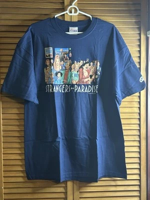 Graphitti 2004 Terry Moore Strangers in Paradise T Shirt XL Tee Blue NOS - Image 1 of 4