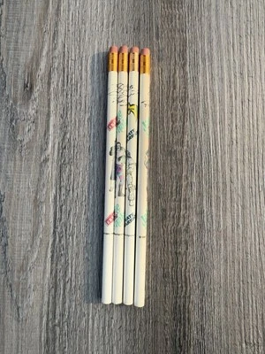 Lote de 4 lápices WWF Undertaker Ultimate Warrior Jake The Snake Roberts 1991 Titan Foto 1 de 4