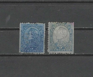 COLOMBIA , 1886 , #130&130a , SET OF 2 STAMPS , PERF , USED - Picture 1 of 1