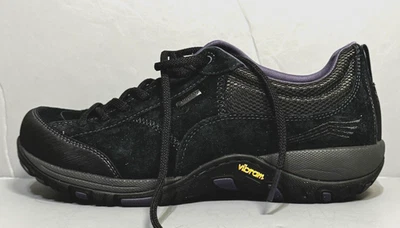 Dansko Paisley Womens 37 Waterproof Vibram Walking Shoes Black Purple - Image 1 of 4