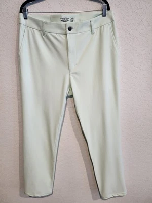 Pantalones de golf rectos para hombre - 34x32 - verde menta claro - 100 % poliéster -... Foto 1 de 4