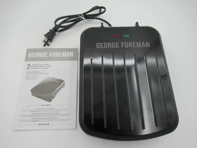 George Foreman 2-Serving Classic Plate Electric Indoor Grill and Panini Press - Image 1 of 4