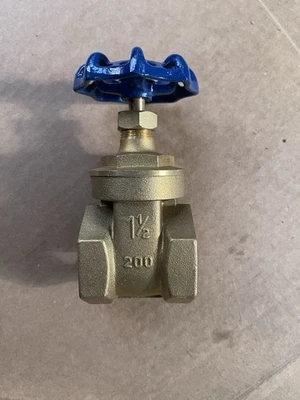 1-1/2" Brass Gate Valve 200 WOG - Image 1 of 4