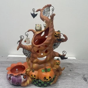 PartyLite HAUNTED TEALIGHT TREE P9065 Candle Holder Halloween Spooky Charms - Picture 1 of 5
