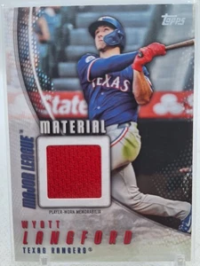 WYATT LANGFORD 2025 TOPPS MAJOR LEAGUE MATERIAL PLAYER WORN JERSEY RC  - Bild 1 von 2