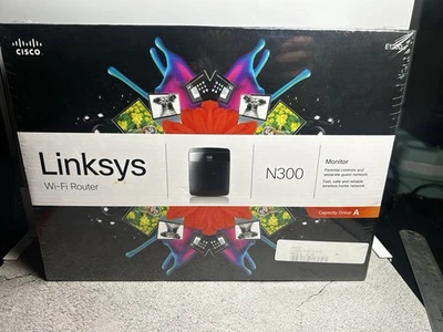 Cisco Linksys E1200 N300 Mbps 4-Port Wireless-N w/ 2.4GHz New Sealed Box - Image 1 of 4