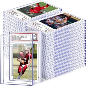 Homthy 50 PCS Acrylic Card Case Holders – Transparent Graded Card Slabs - Picture 1 of 6