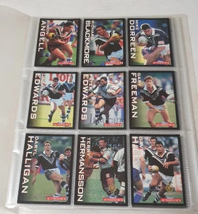 1995 NZ Crazy Superstar Of League Trading Card Base Card Set + 5 Gold Seal Cards - Picture 1 of 24