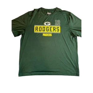 Greenbay Packers Maglia Calcio Uomo 2XL NFL Team Apparel Rodgers #12 - Foto 1 di 11