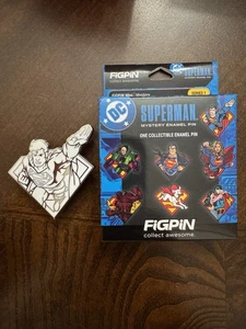SDCC 2025 FiGPiN DC Superman Mystery Enamel Pin Rare Y699 White - Picture 1 of 2