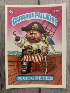 Pattumiera Bambini GPK OS2 2° Serie Pegleg Peter Card 61b Lucido - Foto 1 di 2