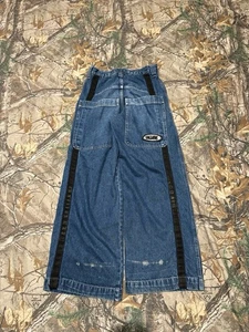 Vintage 90’s Mac Gear Denim Jeans Blue Size 16 Or 28x30 BAGGY Raver Huge Pockets - Bild 1 von 10