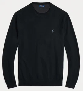 Polo Ralph Lauren Men’s Mesh-Knit Cotton Crewneck Sweater - Picture 1 of 6