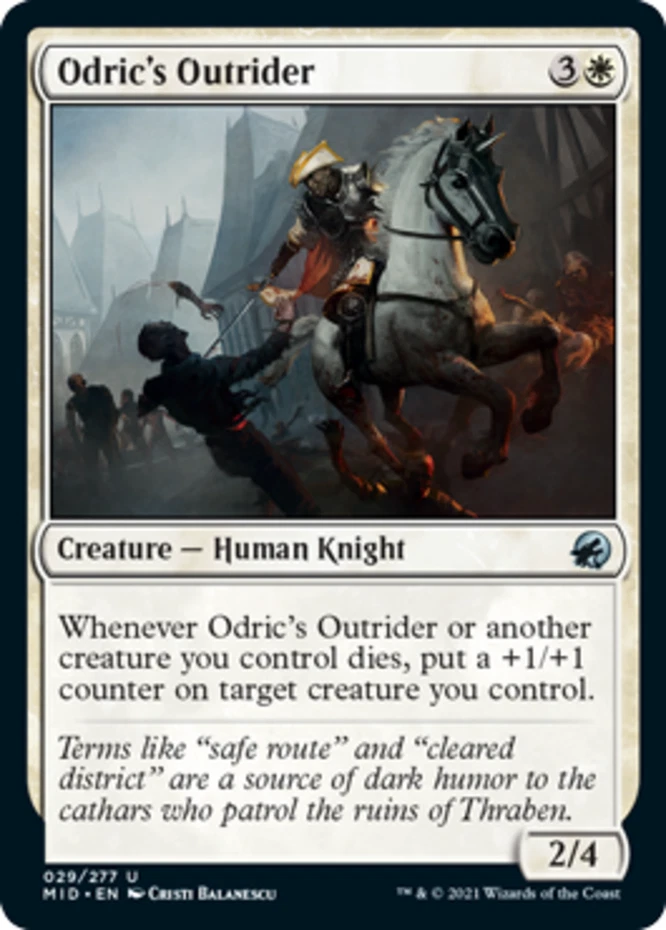 x1 Odric's Outrider - Innistrad: Midnight Hunt - NM - MTG - Image 1 of 1