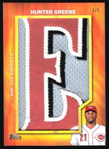 2024 Topps Update Own The Name HUNTER GREENE Jersey Patch 1/1 #OTN-HG - Bild 1 von 2
