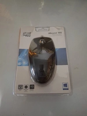 ADESSO iMouse M6 Black 3 Buttons 1 Wheel USB Wired Optical Mouse SEALED NEW  - Image 1 of 3