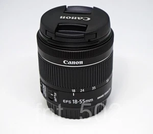 Canon EF-S 18-55mm f/4-5.6 IS STM Lens, Black / Expedited shipping - Picture 1 of 5