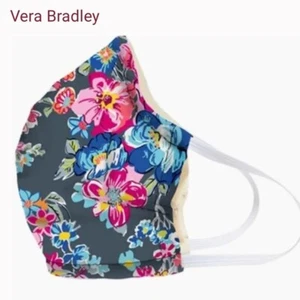 Vera Bradley 1 Plissee Maske mit verstellbarem Gummizug - hübsche Sträuße - neu - Bild 1 von 6